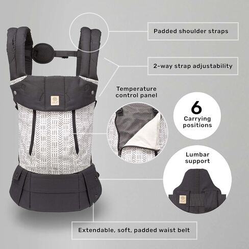 LÍLLÉbaby Complete All Seasons Ergonomic 6-in-1 Baby Carrier Newborn to Toddler - Lumbar Support - for Children 7-45 Pounds - 360 Degree Baby Wearing - Disney's Star Wars - Galactic Icons in Saudi Arabia