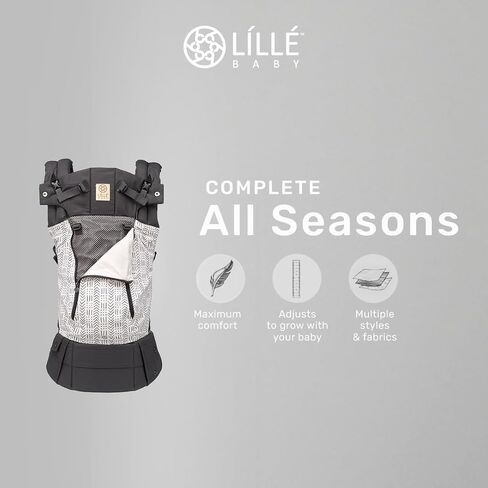 LÍLLÉbaby Complete All Seasons Ergonomic 6-in-1 Baby Carrier Newborn to Toddler - Lumbar Support - for Children 7-45 Pounds - 360 Degree Baby Wearing - Disney's Star Wars - Galactic Icons in Saudi Arabia