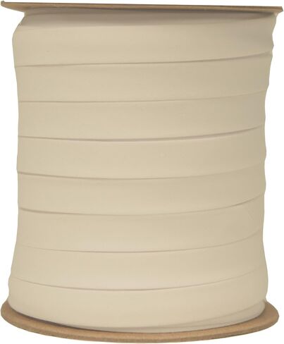 National Bias Fabric, Single Fold Bias Tape for Sewing, Polycotton Binding Tape - 1/2 Inch Single Fold Seam, 50 Yards (White, 50) in Saudi Arabia