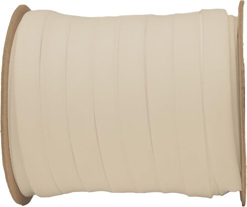 National Bias Fabric, Single Fold Bias Tape for Sewing, Polycotton Binding Tape - 1/2 Inch Single Fold Seam, 50 Yards (White, 50) in Saudi Arabia