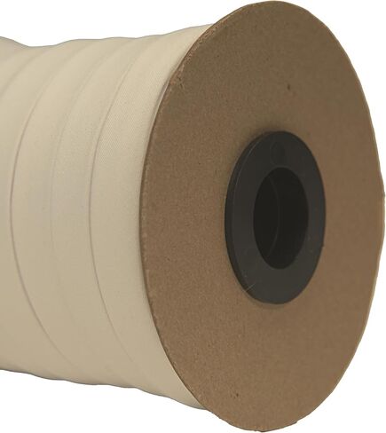 National Bias Fabric, Single Fold Bias Tape for Sewing, Polycotton Binding Tape - 1/2 Inch Single Fold Seam, 50 Yards (White, 50) in Saudi Arabia
