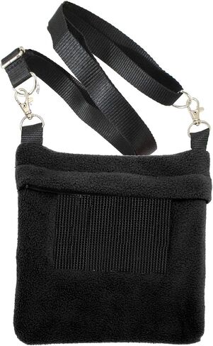 Exotic Nutrition Economy Carry Bonding Pouch (Black) - for Sugar Gliders, Squirrels, Marmosets, Hamsters, Rodents, Rats, Reptiles, & Other Small Pets in Saudi Arabia