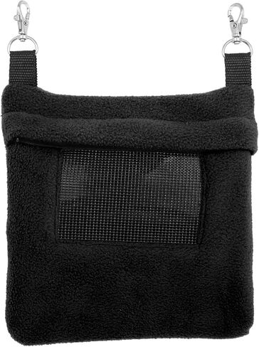 Exotic Nutrition Economy Carry Bonding Pouch (Black) - for Sugar Gliders, Squirrels, Marmosets, Hamsters, Rodents, Rats, Reptiles, & Other Small Pets in Saudi Arabia