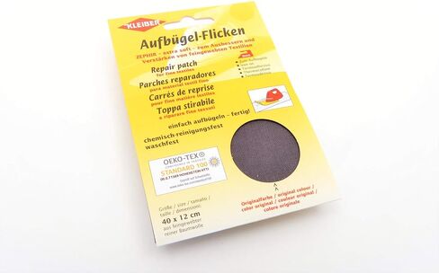 Kleiber 40 x 12 cm Extra Soft Cotton Iron-On Repair Patch, White in Saudi Arabia