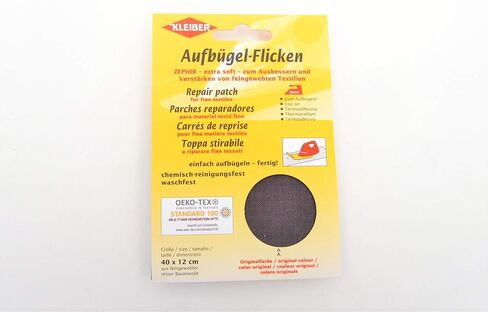 Kleiber 40 x 12 cm Extra Soft Cotton Iron-On Repair Patch, White in Saudi Arabia