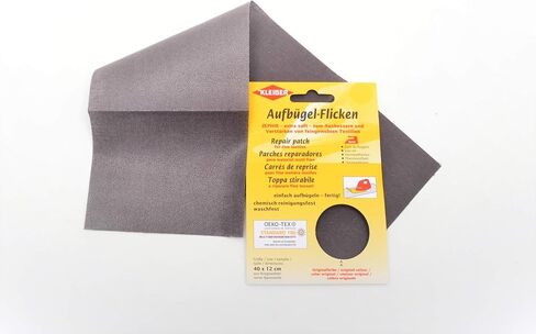 Kleiber 40 x 12 cm Extra Soft Cotton Iron-On Repair Patch, White in Saudi Arabia