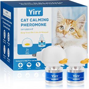 Cat Calming Diffuser, Therapet MD Cat Diffuser, Cat Pheromones Calming Diffuser, Multicat Calming Diffuser, Relaxing Pheromone for Cat Relief Stress Anxiety Fighting Scratching, 2 Pack(48ml)