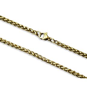 Stainless Steel Bronze colored wheat Chain (Bronze Colored)