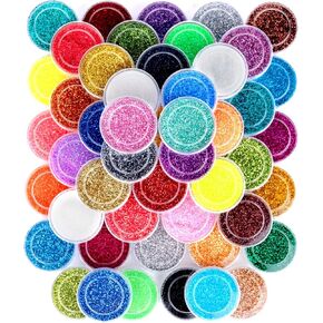 Fandamei 48 Colors Gine Glitter للحرف اليدوية ، والفنون ، والزينة ، والراتنج ، والظلم جسم الشعر وجه بريق ثلاثي الأبعاد ، لمهرجان هالوين chirstmas