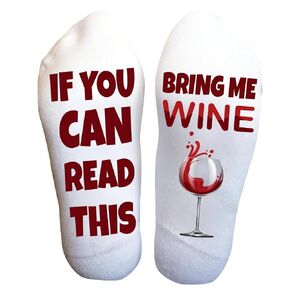Funky Fun Socks Wine Gifts for Women Novelty Socks, Mom Grandma Valentines Gifts, Retirement Birthday Gifts for Friends