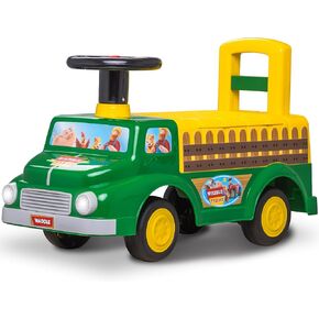 Waddle USPS Mail Truck Toddler Ride On Toys - من القدم إلى الأرض ، والأضواء ، والأصوات ، والألعاب التفاعلية ، وتشمل مربع بريدي ، 2 مظاريف ، ألعاب صغيرة ، تجميع سهلة ، جودة متينة ، حتى 44 رطلاً
