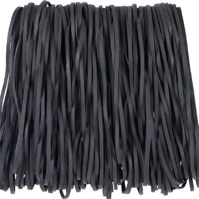 AMUU Rubber Bands Fits 8-33 Gallon Trash Cans Large 120 Pack Size #117B big Elastic Bands for Office Supplies Trash Cans File Folders Litter Box Large Strong Rubber Bands (7" x 1/8"）