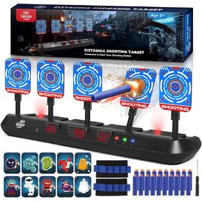 أهداف إطلاق النار في Lehoo Castle لـ NERF ، 5 أهداف لإطلاق ألعاب للأطفال ، وسجل رقمي لهدف Nerf Guns ، وهدايا لـ 5 6 7 8 9 9 10 سنوات بوي