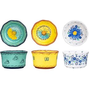 مصنوعة يدويًا 7 أوقية أوعية صغيرة - وعاء مرسم يدويًا من السيراميك الرائع للريامكينز ، والغمس ، والطبق الجانبي ، والحلوى ، والصلصة ، والآيس كريم ، والحلقة الشهية ، والسوشي في صندوق الهدايا ، 3.5 بوصة ، مجموعة من 3 ، الوردي المزجج in Kuwait