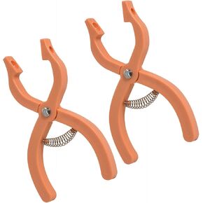 Safety Eyes Jig Pliers Auxiliary Tool For Attaching Doll Eyes And Noses For Amigurumi And Crochet, DIY Craft Install Accessories Supplies For Stuffed Animals, Pink(2Pcs)