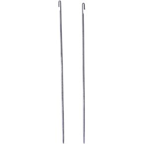 2 Pcs Metal Beading Needles Set, Steel Wood Bead Needle Threader,Metal Beading Needles Bead Crochet Hooks Beaded Needles Steel Wood Bead Needle Threader Jewelry Making Tools