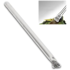 23cm/9.1in Wire Brush, Professional Aquarium Brush Stainless Steel Landscaping Stone Cleaner Sponge Cleaner for Clean On Stone Wood Hard