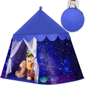 Pop up Tent, Space Star Themed Foldable Tent, Playhouse Indoor Outdoor Party, Birthday Gifts for Adult Picnic Home Decor