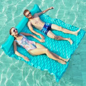 Jasonwell Floating Mat Pool Floats - Giant Inflatable Pool Float Lake Raft Lounge Floating Water Mat for Swimming Pool Floatie Lounger Beach Pool Party Toy for Adults & Kids in Kuwait