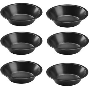 Small Mini Loaf Pans Nonstick Bread Pans Set for Toast Cute Little Cake Baking Tin 6.1x3.5x1.77 inch (Inner 4.5x1.77 Bottom, 5.3x2.75 Top) Carbon Steel Oven Air Fryer Instant Pot Bakeware 6 Pack