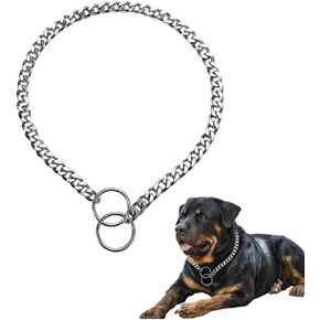 الكلاب خنق كلاب الكلاب سلسلة أطواق قلادة معادن زلة الثقيلة رابط التدريب طوق PET PUPPY MARTINGAL