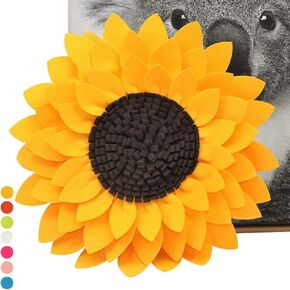 Contempo Lifestyles Sunflower Pillows, 3D Handmade Accent Decorative Flower Shaped Throw Pillow for Liiving Room, Couch & Bed, Gift for Women, 14.5 Inches, Sunny, Yellow