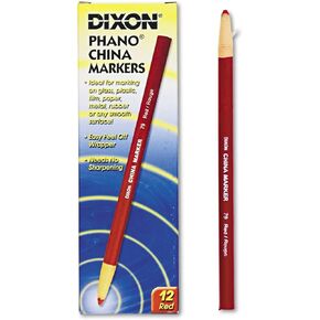علامات Dixon 00079 الصين ، الأحمر ، 12 عبوة ، 7 × 2.2 × 0.8 بوصة
