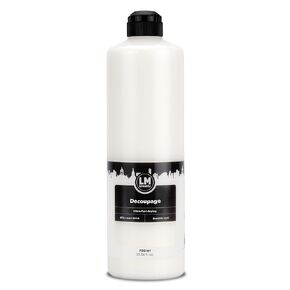 Decoupage Glue 25,36 fl. oz - Clear - Ideal for Napkin Technique, Decoupage Paper, and Collages | Glue and Sealer in One | Smudge-Resistant, Satin Finish | Suitable for Wood, Glass, Metal
