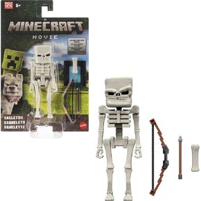Mattel Minecraft Action Figure & Accessories Set ، بحرف زاحف مقبول بحجم 4 بوصات مستوحى من فيلم Minecraft