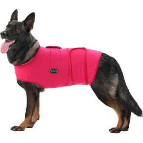 Dog Anxiety Vest, Skin-Friendly Thunder Jacket for Dogs, Dog Calming Shirt for Thunder, Fireworks, Vet Visits and Separation - Keep Pet Calm Without Medicine, Fit for Small Medium Large Dogs