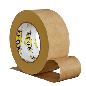 Brown Packing Tape 2 Inch Wide, Kraft Paper Brown Tape Gummed Tape for Packing Boxes, Cardboard Shipping Moving, 2 Rolls x 2 Inches X 55 Yards