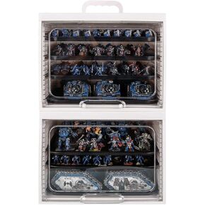 Jucoci Miniatures Storage Case Miniatures Transport Case (2 PCS Set)