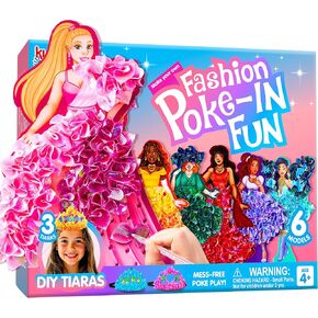 Klever Kits Poke in Fun Art Craft Kits for Girls Ages 4-8 ، Princess Dress-up ، Antives Art ، Miy Craft Kits ، Hildrict Fairst for Kids Ages 4 5 6 7 8+