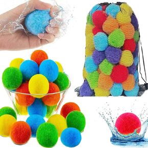 Reusable Water Balls,Reusable Water Balloons for Outdoor Toy and Games, Water Toys for Kids and Adults Boys and Girls,Water Toys for Beach Pool Summer Fun Party