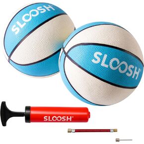 Sloosh 2 عبوات 7 "كرات سلة البلياردو ، رائعة لأطواق كرة السلة المائية العائمة ، لعبة مياه السباحة للأطفال والبالغين ، ألعاب البلياردو ، حفل تجمع (أزرق)