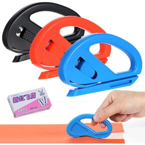 3Pcs Wrapping Paper Cutter with Replaceable Blades, Sliding Gift Wrap Cutter Tools Gift Wrapping Cutter for Christmas Birthdays Holidays