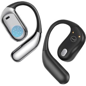 AI Translation Earbuds Real Time, 144 Language Translator Earbuds with APP Compatible with iOS & Android, Bluetooth Headphones Translating Device for Travel Business and Learning - Black