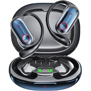 Ai Translation Earbuds Translator Headphones Real Time 144 Languages Audifonos Traductores Inglés Español, Open Ear Wireless Earphones Perfect for Travel, Business & Language Learning,Dark Blue