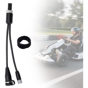 y-splitter cable for segway ninebot gokart kit 2/gokart pro 2 ، y-type power cable ، charger cable balance scooter go kart accessories for segway ninebot