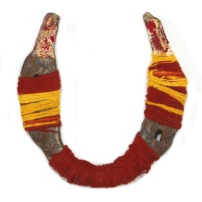 ASHIRWAD Original Energized with Mantra Kalwa Black Horse Iron Shoe Kale Ghode ki Naal Feng Shui Cast Iron Real Working Horse for Health Wealth & Luck (Small)