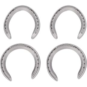 FDIT 4PCS ألومنيوم سبيكة حدوة الخيول أدوات ركوب الخيل ملحقات المعدات (3#)