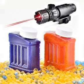 كرات هلام مكبرات الأذلام splat gel gun إعادة ملحقات بندقية الهلام (زجاجتان ،) ، متوافقة مع Blaster Gun Gun Flaster للأعمار 14+