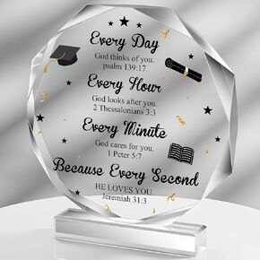 2025 Graduation Christian Gifts for Her Inspirational Acrylic Gifts Women Men College High School Graduation Gifts, Masters Degree Graduate Gifts Decor