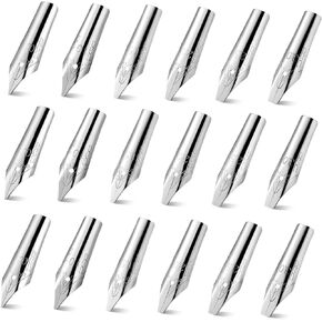 Toyvian 30 PCS Fountain Pen Pen Pen Nibs استبدال الزي الأزرق الزرقاء اليقطين Nibs Nibs Fountain Pen Pens Pen Nibs استخدام الطالب باستخدام القلم الهزلي القابل للاستبدال