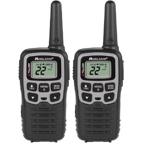Midland T51VP3 22 Channel FRS Walkie Talkie - Up to 28 Mile Range Two-Way Radio - Orange/Black (Pack of 10)
