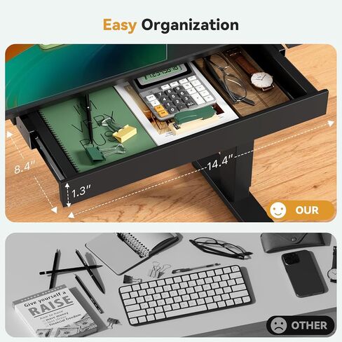 مكتب الوقوف الزجاجي مع درج ، 35 × 20 بوصة كاملة قطعة طية قابلة للتعديل قابلة للتعديل ، مكتب وضع الكهرباء مع عجلات ، مكتب كمبيوتر صغير ، أبيض in Saudi Arabia