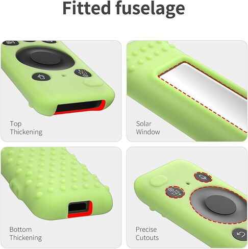 Silicone Cover for 5.59 Inch Samsung BN59-01455a BN59-01432J Samsung Solar Cell Remote Control Cover 2023 8K Neo QLED HDR Smart TV Silicone Case (Glow Green) in Kuwait
