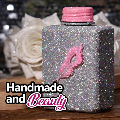 LEOBRO 100g / 3.5 oz Silver Glitter, Holographic Fine Glitter for Crafts, Resin, DIY Jewelry Keychains Flowers Party Decorations, Holographic Silver in Saudi Arabia