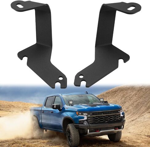 Ditch Light Brackets, LED Light Bar Mounting Bracket Universal Adjustable Pillar Hood Light Mount Clamp Holder for Off Road Jeep Truck SUV, Installing Without Drilling, 2PCS in Kuwait