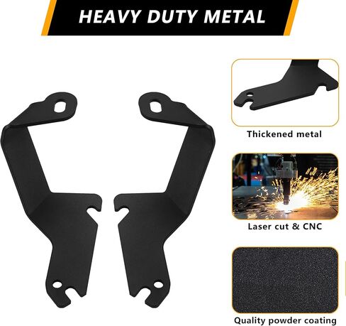 Ditch Light Brackets, LED Light Bar Mounting Bracket Universal Adjustable Pillar Hood Light Mount Clamp Holder for Off Road Jeep Truck SUV, Installing Without Drilling, 2PCS in Kuwait